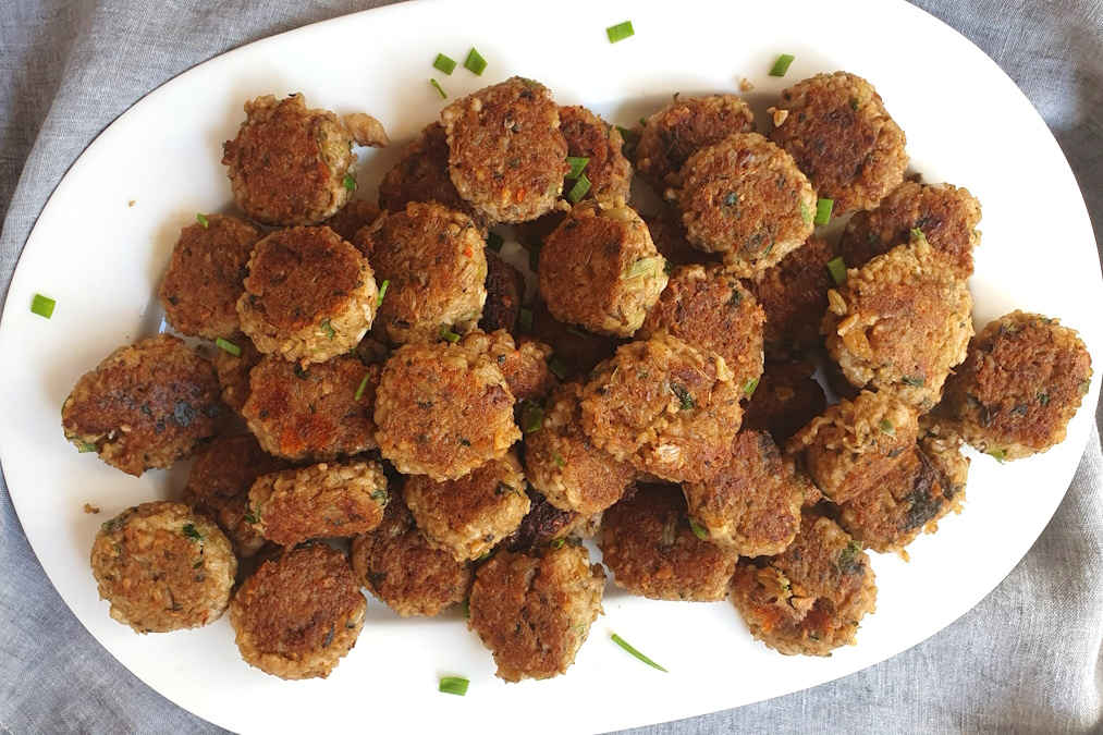 Vegetarische Grünkernbratlinge