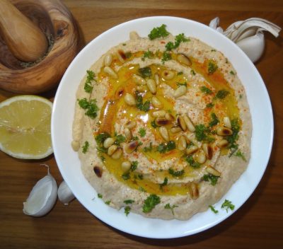 Hummus aus Kichererbsen