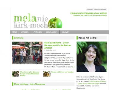Startseite von Melanie Kirk-Mechtel