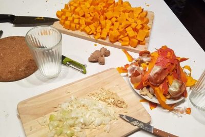 Zutaten für Kürbissuppe